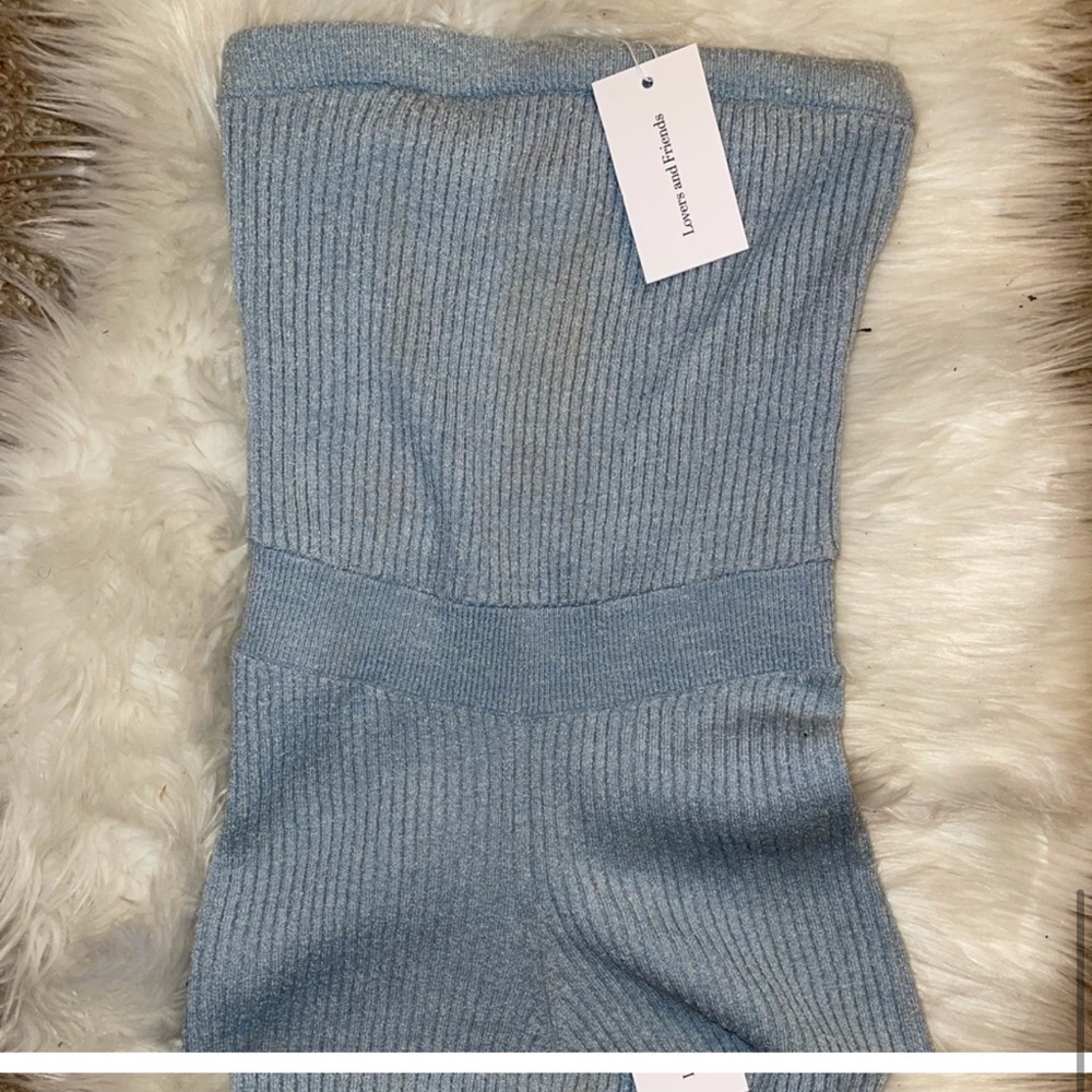 Ribbed Blue Women Shorts